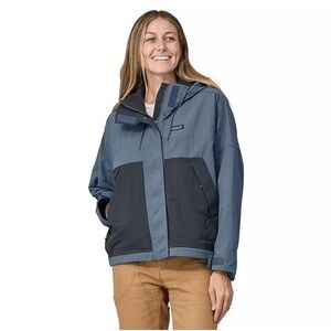 PATAGONIA Skysail Utility Jacket Utility Blue Medium Packable Lightweight Hooded